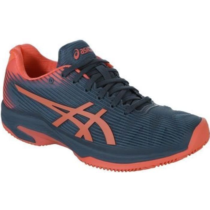 Chaussures ASICS Femme Solution Speed FF Clay Terre Battue Indigo/Papaye PE 2019