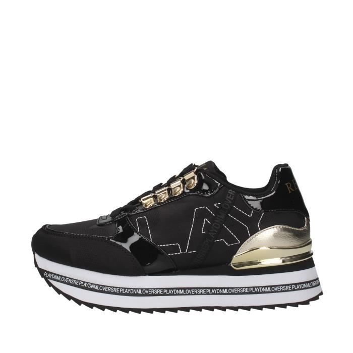 Replay GWS3D.003.C0002T chaussures de tennis Avec coin Femme NOIR
