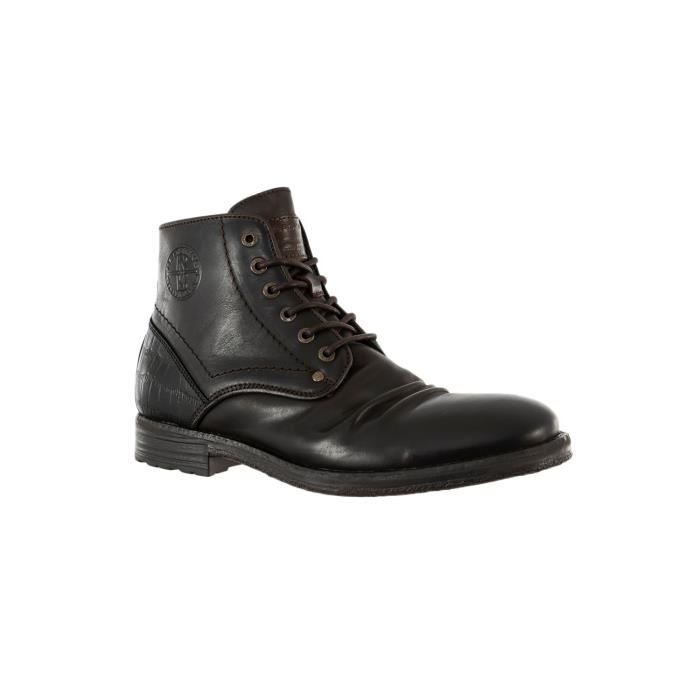 chaussures ville redskins bambol a1 chataigne+noir