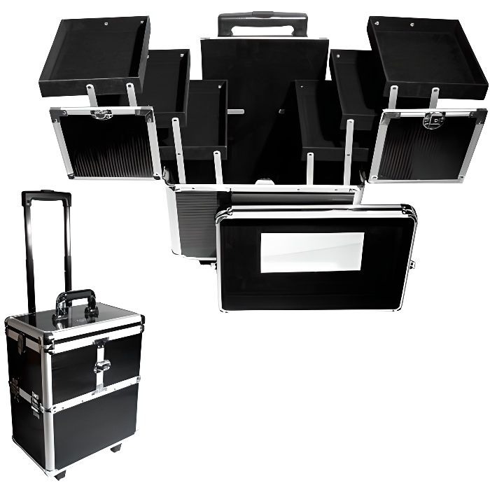 Valise maquillage professionnel trolley Parisax