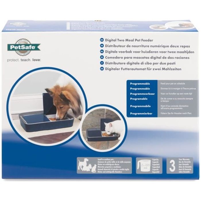 PETSAFE Distributeur automatique 2 repas - Pour chat et chien