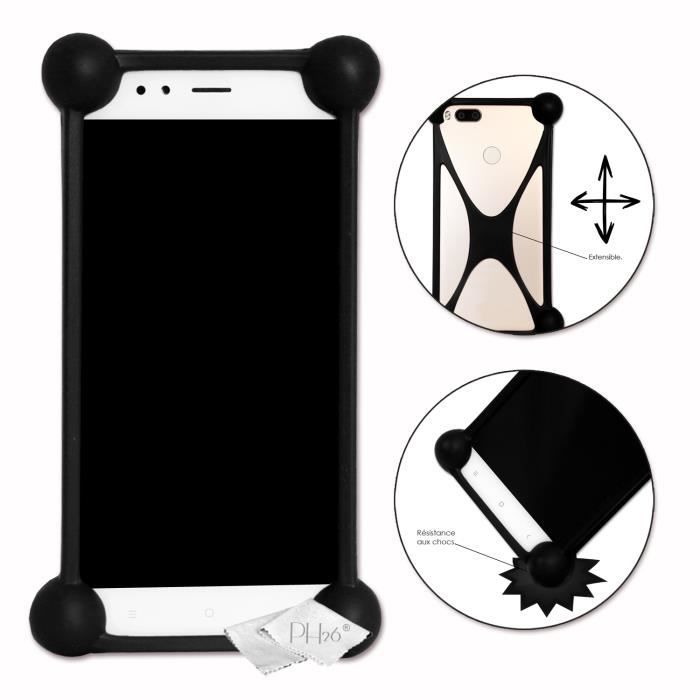 Coque Bumper antichoc pour Blackview A55 Super Silicon Bumper de qualité pour Blackview A55 - NOIR