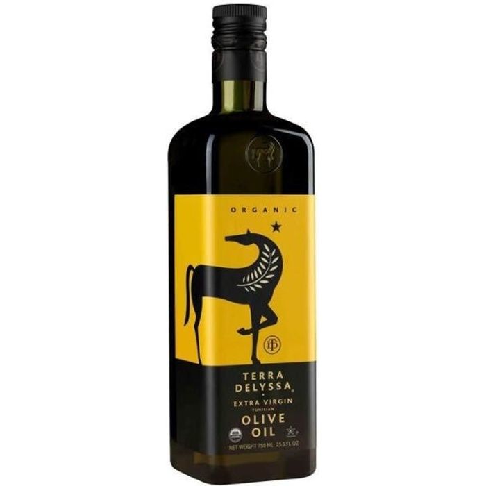 TERRA DELYSSA - Huile D'Olive Bio 75Cl - Lot De 3