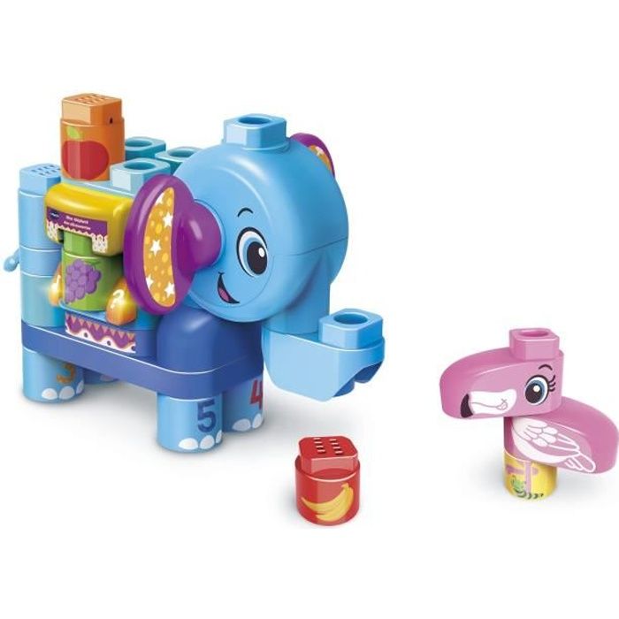 VTECH - Bla Bla Blocks - Mon Eléphant Des Découvertes - Blocs Parlants à Connecter