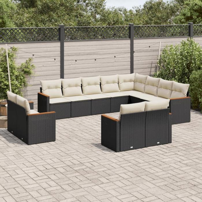 vidaXL Salon de jardin 12pcs