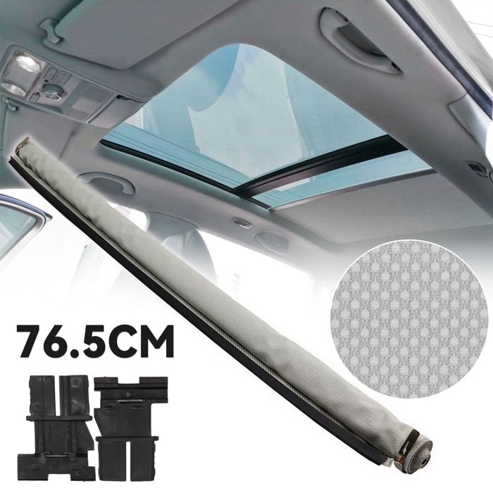 Rideaux Gris de pare soleil de voiture toit ouvrant - Pour Audi Q5 VW Golf Tiguan Sharan Jetta Seat Leon - 76.5cm - 1K9877307B