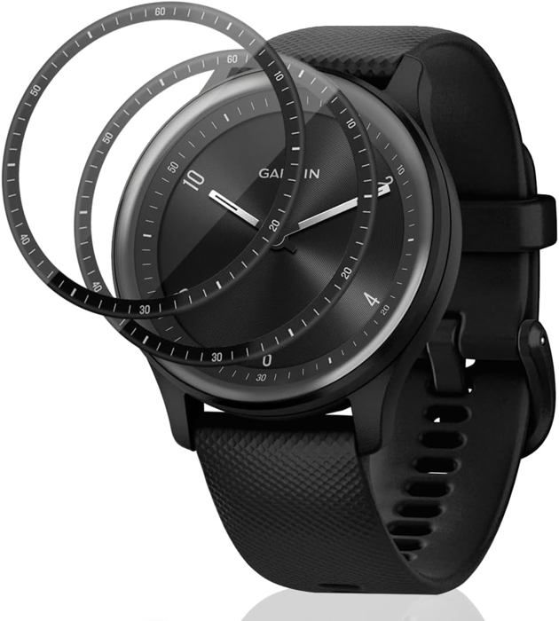 Protecteur D'écran AtFoliX FX-Hybrid-Glass Pour Garmin Vivoactive 3 - Dureté 9H, Anti-chocs, Inclus Kit De Pose - Neuf