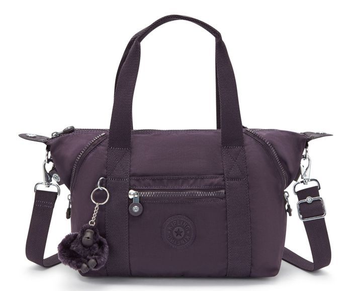 Sac à main - Kipling - Basic Art Mini Handbag - Violet foncé - 100% polyamide - 35x22x18 cm