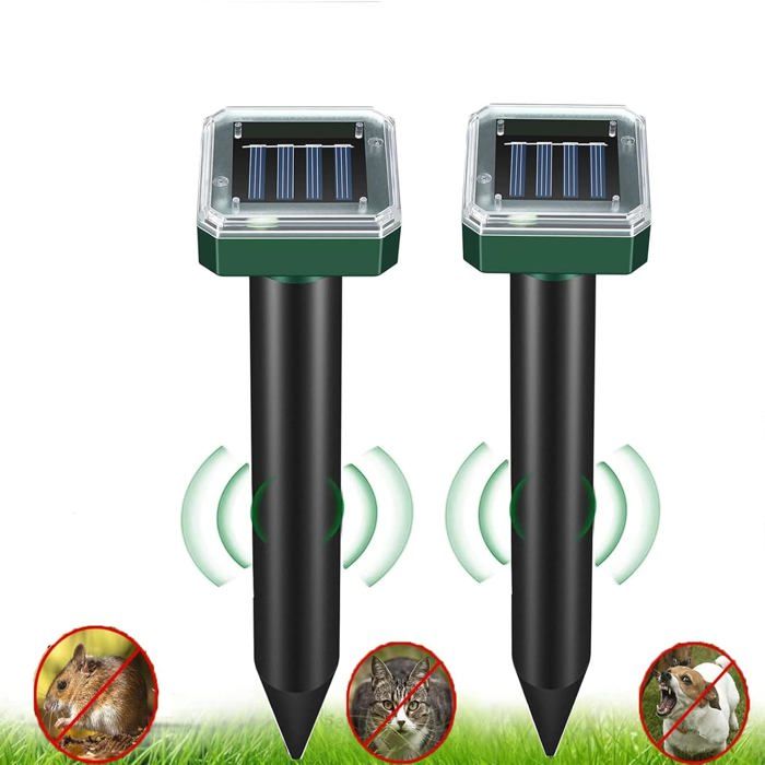 Lot 6 Répulsifs Solaires 4 Pièces Répulsif Taupe Solaire à
