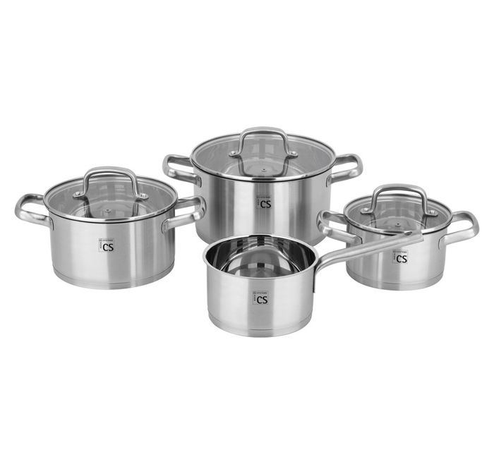 CS SOLINGEN Batterie de cuisine en acier inoxydable BECKUM 7 pcs CS-088736