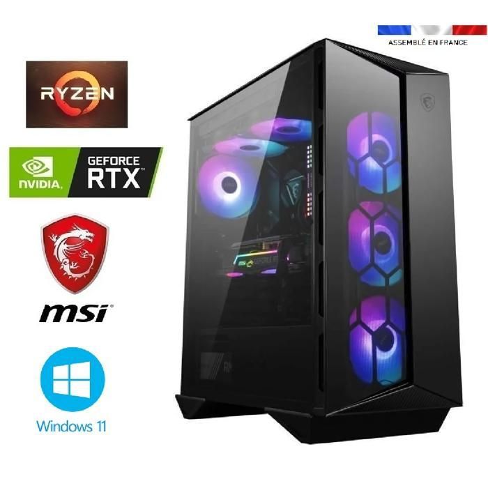 PC Gamer MSI Ryzen 9 RTX 5080 MSI Gaming Trio Ram SSD + SSD MSI Gungnir Windows 11