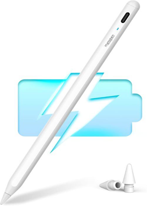Stylet IPad Rapide & Précis - Compatible 2018-2024 - Charge 5 Min, Rejet Paume, Magnétique - Pour IPad Air, Pro, Mini