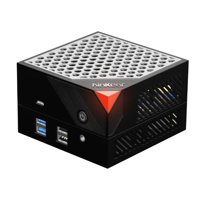 Ninkear-Mini PC 2 en 1 MBOX 6 ordinateur AMD Ryzen™Windows 11 Pro 5 6600H jusquà 4.5GHz 16 Go DDR5 512 Go SSD Triple Écran