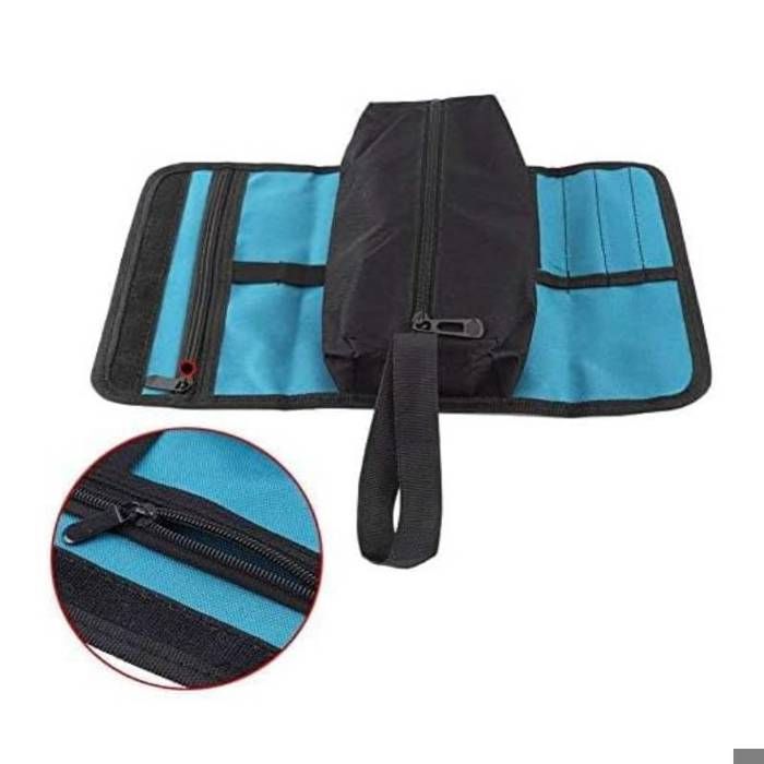 Clairefontaine - Une trousse triangulaire Flying Spirit 18x4x4 cm, Cuir Lisse Bl