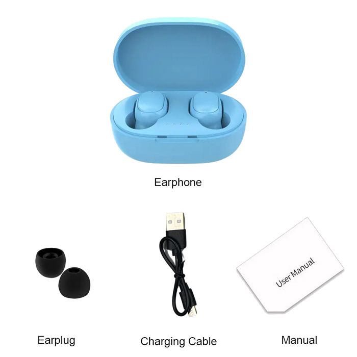 Écouteurs Bluetooth TWS A6S - Sans Fil Intra-auriculaires - Blanc - Compatible Tous Smartphones