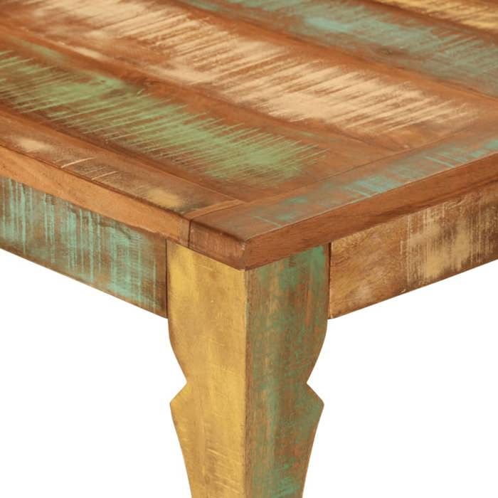 Table cuisine CLOUD Multicolore Table à manger - Design Élégant - 110x52x76 cm - bois massif de récupération tt496