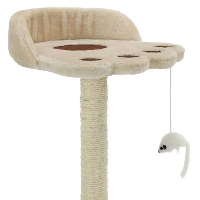Printemps 2026 SoldesBeige Arbre à chat avec griffoir en sisal 40 cm Beige et Marron 2_800406