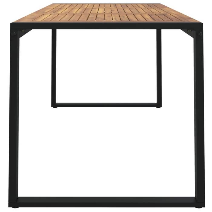 EN SOLDE*Table de jardin - Scandianve - MONNA - 2/4 PERSONNES - et pieds en forme de U 160x80x75 cm bois acacia@594143
