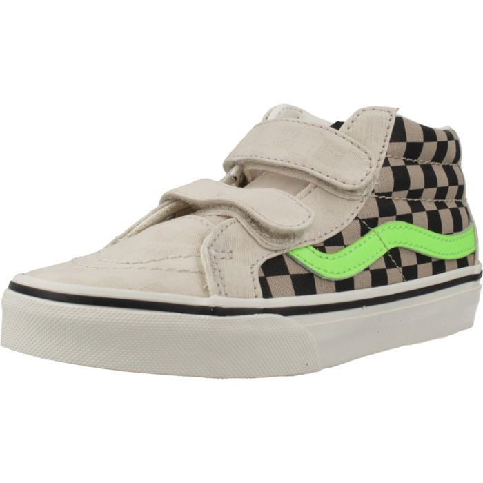 Vans Zapatillas Niño Modèle Chaussure Vans Modèle Sk8 Mid Relssuev Glow - Coleur Brun Clair