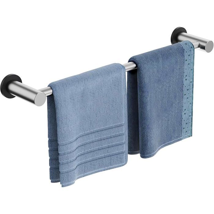 Porte-Serviettes magnétique en Acier Inoxydable brossé antidérapant Porte-serviette magnétique en （argent 1PC）
