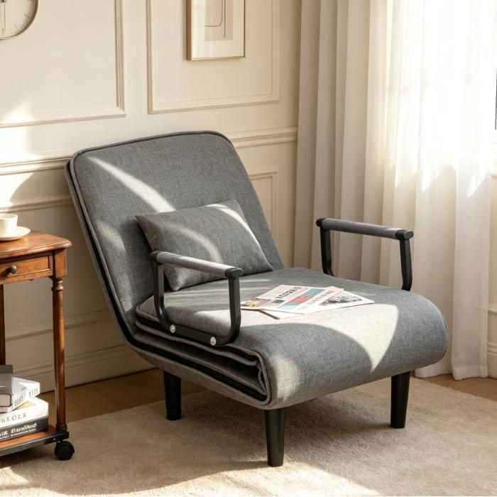 Fauteuil - CURFAIR - Canapé Lit - Fauteuil Convertible -