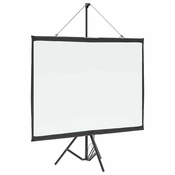 Écran de Projection avec Trépied - vidaXL - polyester - blanc - 127 x 98 cm@mrf93u