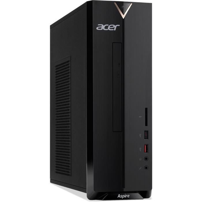  Ordinateur de bureau Unité Centrale - ACER Aspire XC-330 - AMD A9-9420 - RAM 4Go - Disque Dur 1To HDD - Windows 10 - Noir pas cher