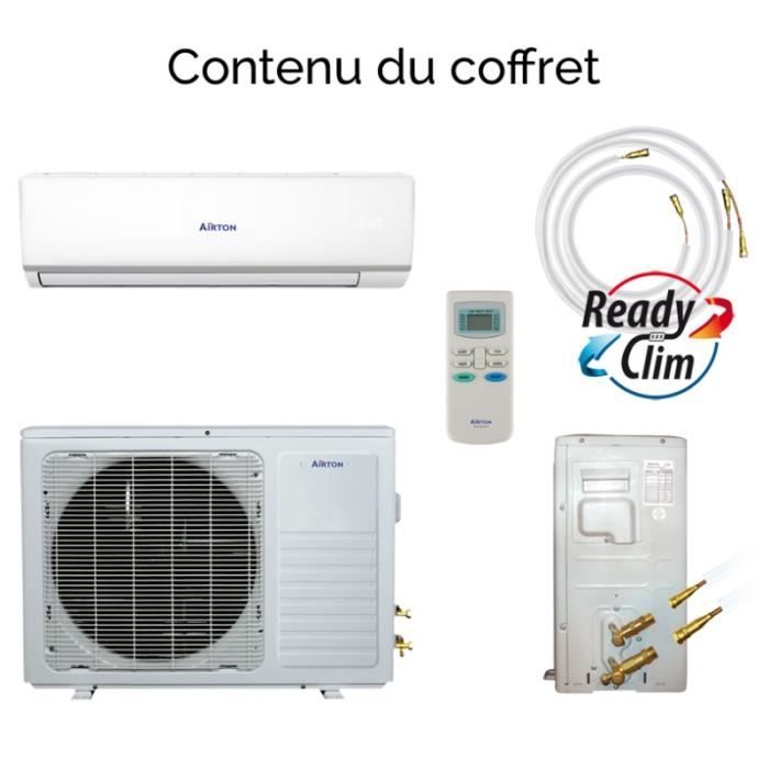 Airton climatiseur réversible monosplit DC inverter 3500W A+/A avec