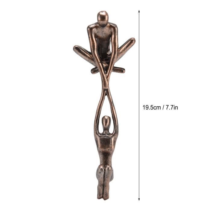 HERCHR Ornements De Fille De Danse De Jardin en Métal, Statue De Fille Dansante en Fer