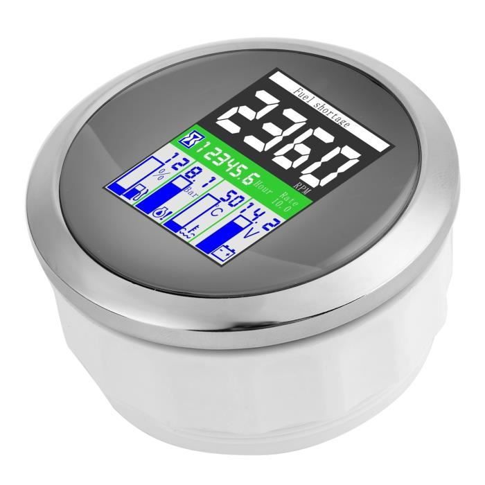 Jauge Pression Huile Voiture 52mm 0-100 PSI 12V - Compteur Électromagnétique Universel Modification Auto Camion