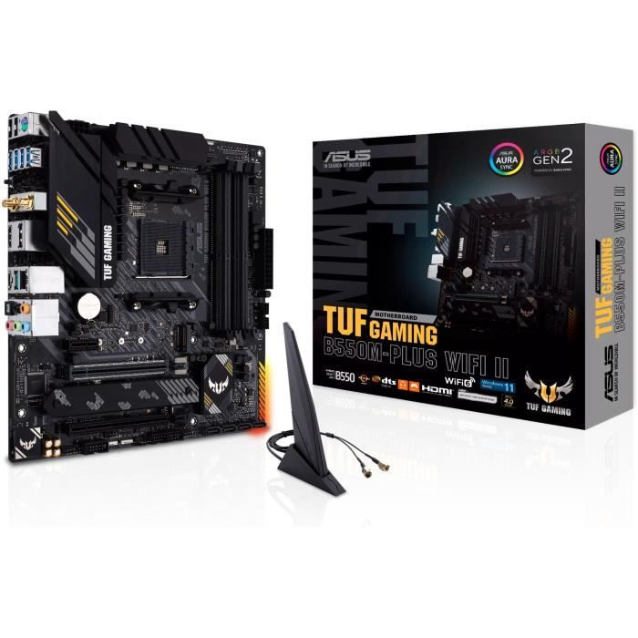 Carte mère - ASUS - TUF GAMING B550M-PLUS WIFI II - AMD B550 - AM4 - Micro ATX