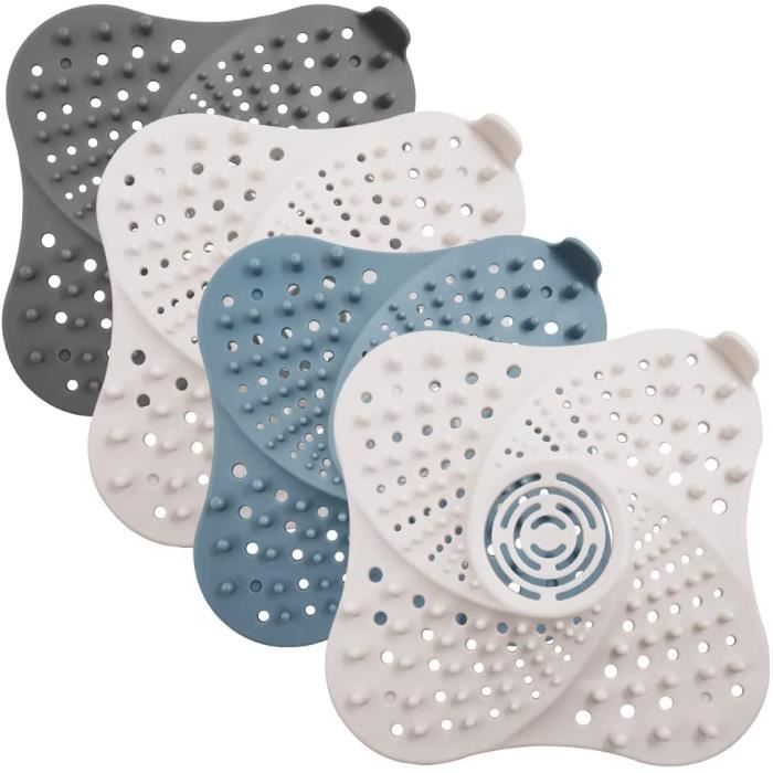 GEFIRE Attrape Cheveux Douche 12,5 X 12,5 Cm Filtre Evier Cuisine De