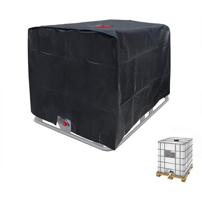 Housse De Réservoir IBC 1000L - Tissu Oxford 420D étanche, Anti-UV - 120x100x116 Cm - Avec Fermeture éclair - 4