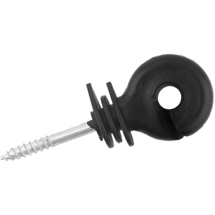 Isolateur de clôture électrique, isolant à anneau à visser, respectueux