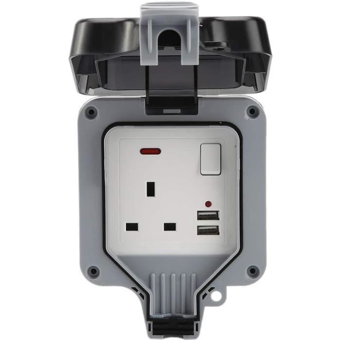 Minuterie Mécanique Extérieure 24h - Interrupteur Automatique étanche Pour L'éclairage Extérieur