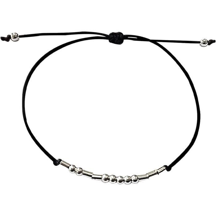 2 Bracelets Zodiaque En Code Morse - Tressés, Réglables, Avec Carte Horoscope - Cadeau Couple, Anniversaire