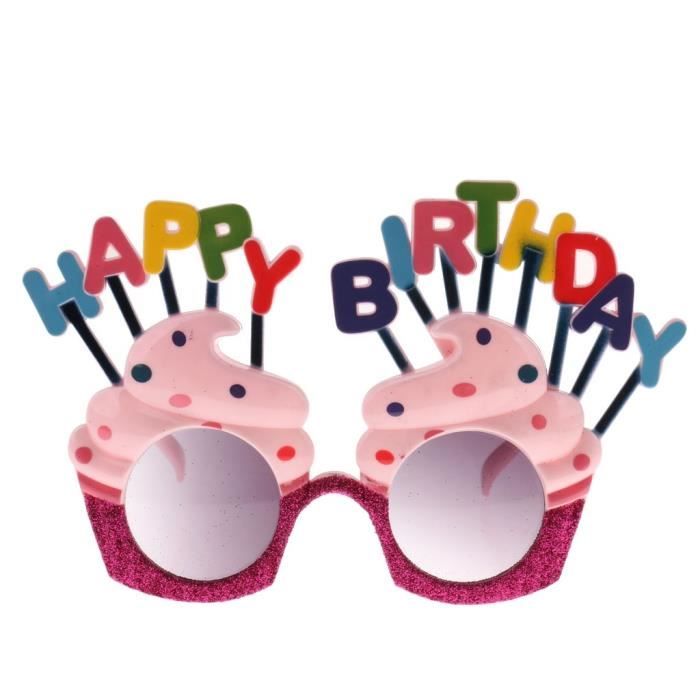 Nouveaute Joyeux Anniversaire Glace Forme Lunettes De Fete Lunettes De Soleil Deguisement Multicolore Achat Vente Lunettes De Soleil Femme Soldes Cdiscount
