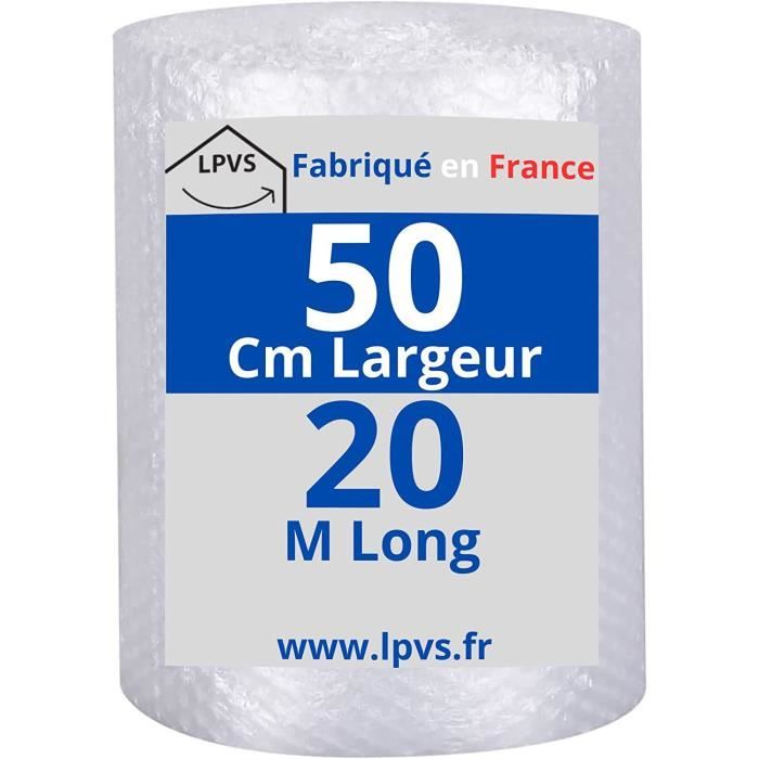 Rouleau Papier Bulle 20m x 50 cm - Fabriqué en France - LPVS