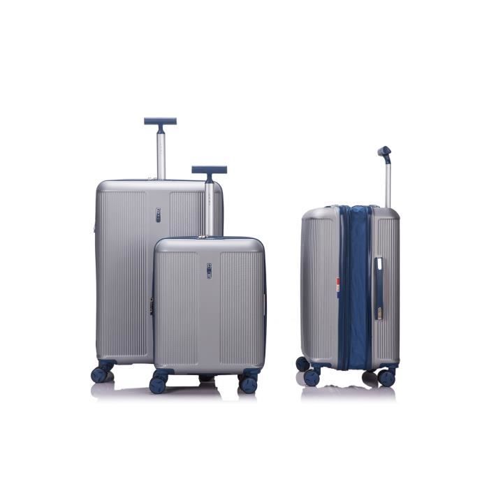 Marine Set de 2 Valise Cabine 55cm Rigide 8 Roues avec Vanity Case 35cm Ensemble 2 Pi/èces LYS