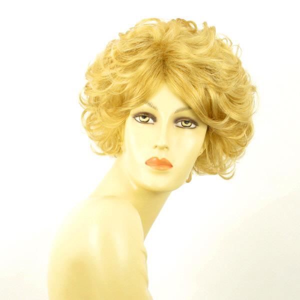 Perruque Synthétique Courte Blonde Dorée - Modèle LADY LG26 - Bonnet Moyen - Neuf Avec étiquettes