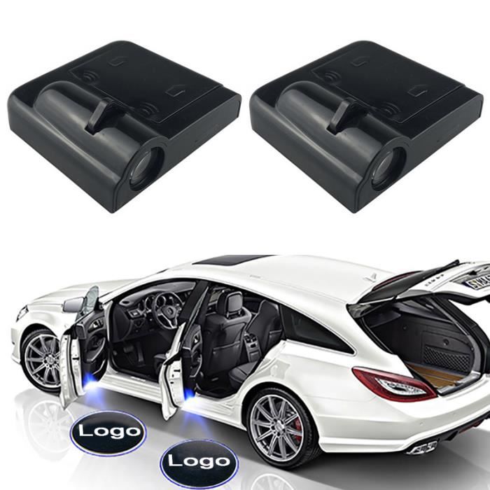 Projecteur Laser LED pour porte de voiture, 2 pièces, Logo de bienvenue