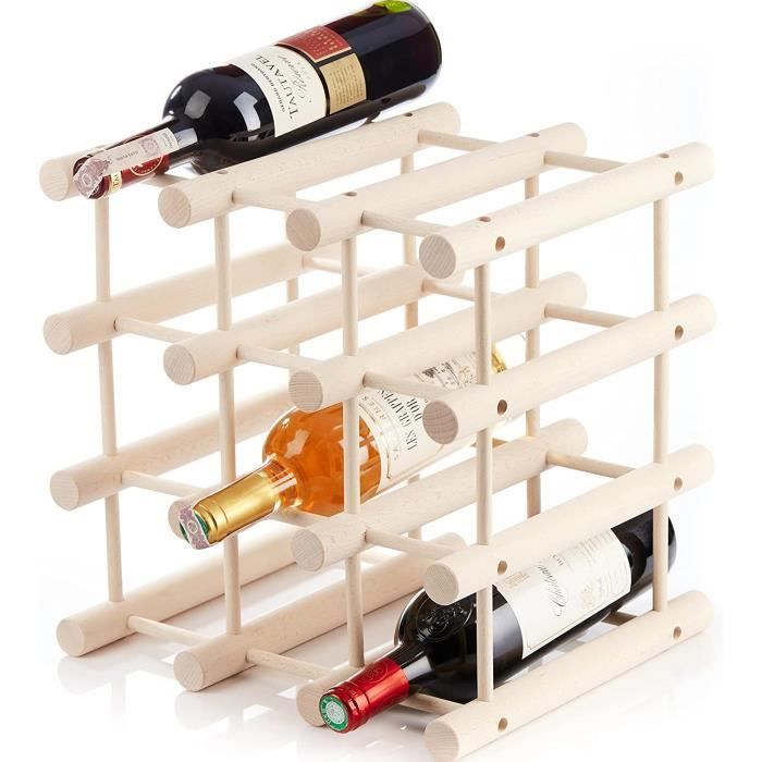 Vitrine Acrylique Pour Bouteille - 10x10x35 Cm - Socle Bois 3 Cm - Anti Poussière - Présentation Vin Whisky Champagne - Cadeau
