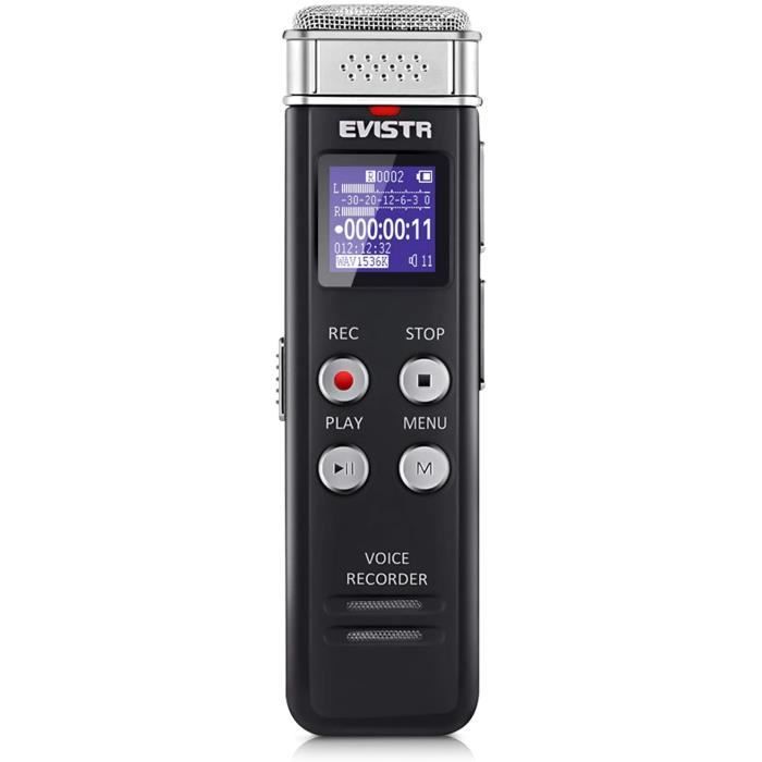 Enregistreur Numérique Vocale Evistr 16 Go Avec Lecture Dictaphone Amélioré Pour Conférences Réunions Interviews Mini Enregistr Enregistr Conversation Avis Et Prix Pas Cher Cdiscount