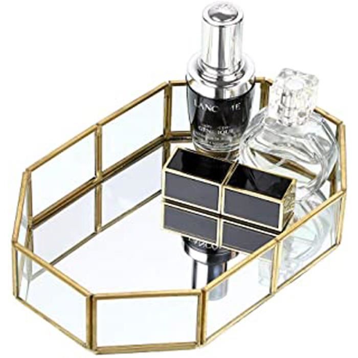 argenté SUMTree plateau à cosmétique plateau de service plateau décoratif en forme de cage organisateur pour bijoux,parfum 