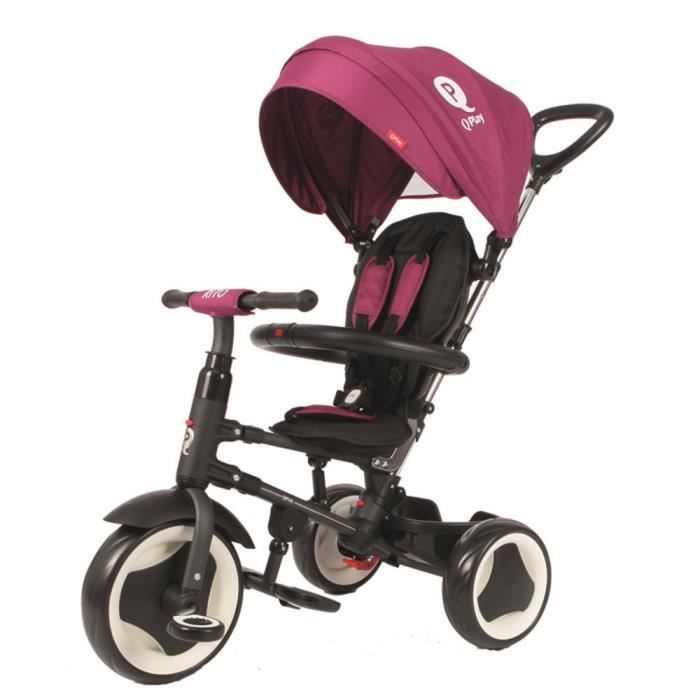 QPLAY Tricycle évolutif pliant Rito aubergine Cdiscount Sport