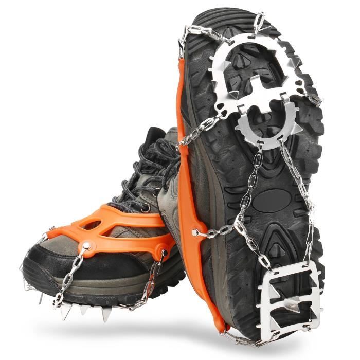 Crampons Antidérapants Pour Chaussures – Poignées De Neige Et Glace, Traction Maximale Pour Marche, Randonnée Hivernale