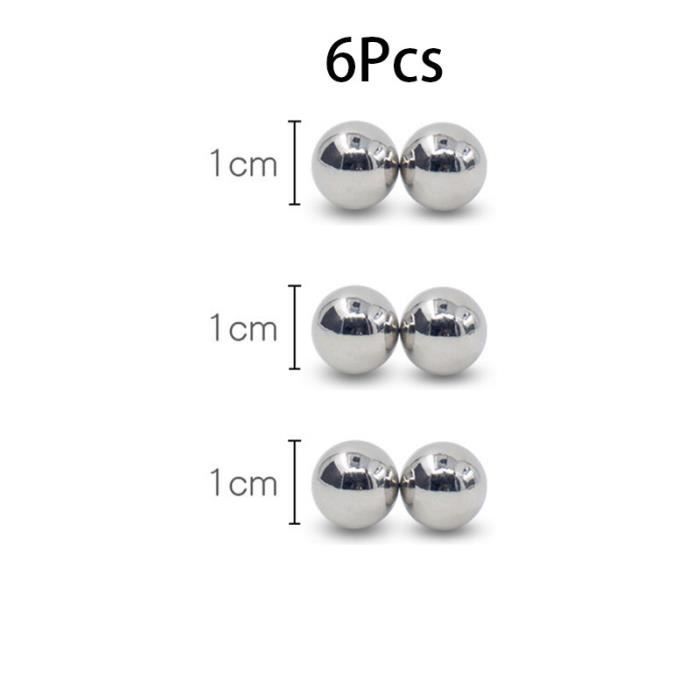 6 pièces Boule magnétique puissante SM 10mm, stimulateur de Clitoris