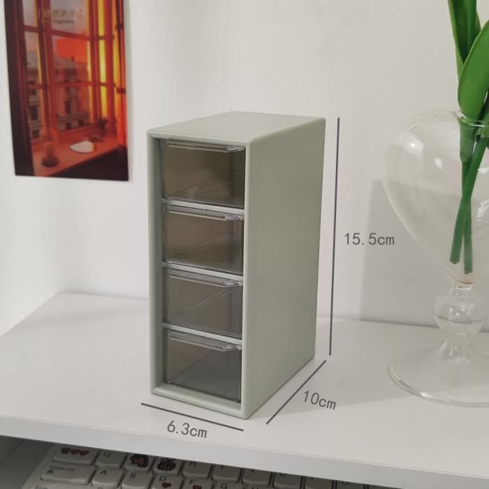 Boîte De Rangement à 6 Compartiments Avec Couvercles - Pour Bijoux, Lentilles, Fournitures De Bureau - Compacte, Couleur Violette