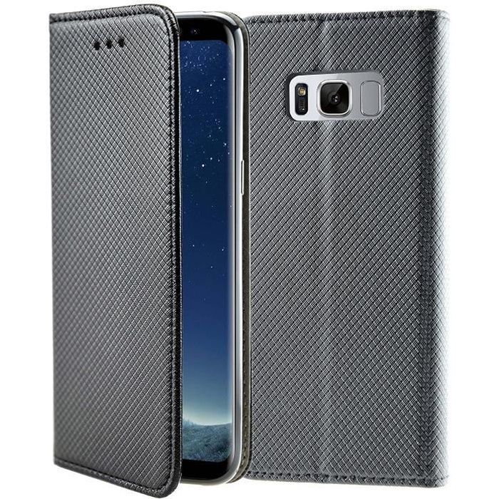 Coque Galaxy S8 Plus,Etui Galaxy S8 Plus,ikasus Intégral 360 Degres Full Body Protection Etui Hard PC dur 2 en 1 Gel Silicone TPU Souple Case Coque Housse Etui pour Galaxy S8 Plus Coque,Noir 
