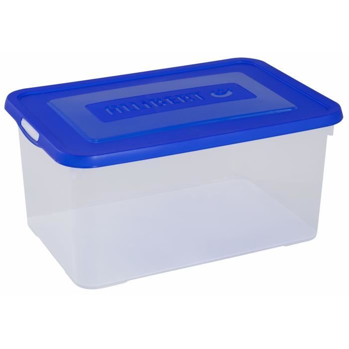 PLAYMOBIL Boîte de Rangement Mixte - 23 L + Petite Boîte Compartimentée -  Bleu - Cdiscount Maison